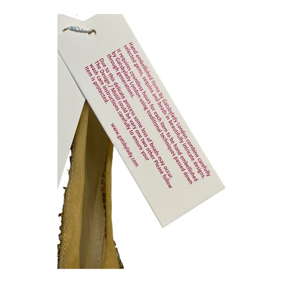 GatsbyLady London Gold Sequin Art Deco Sleeveless Flapper Dress US 14 UK 18 - Picture 4 of 11